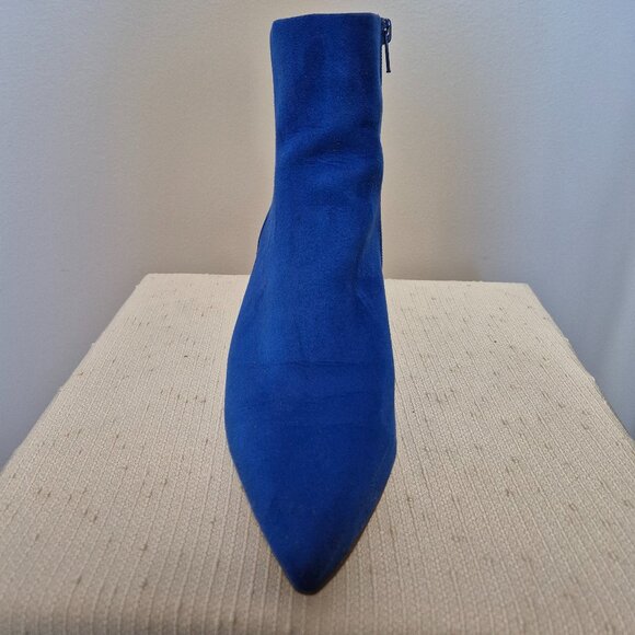 Blue (faux) Suede Booties! - Picture 3 of 12